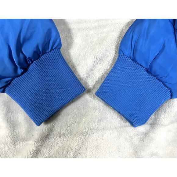 Urban Outfitters Size M Blue Cropped Chubby Puffer Jacket Y2K Hip Hop Cozy Cute - Picture 9 of 14